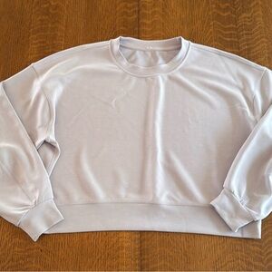 lululemon athletica Light Purple Softstreme Perfectly Oversized Cropped Crew